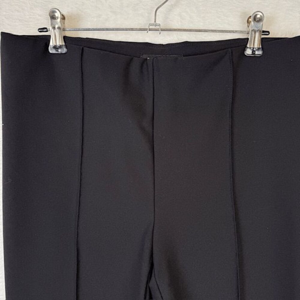 Rachel Zoe Black Dress Pants Front and Back Seam Ponte‎ Hidden Zipper Size 6 - Picture 2 of 11